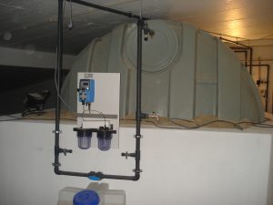 sistema de desinfecção de água com cloro